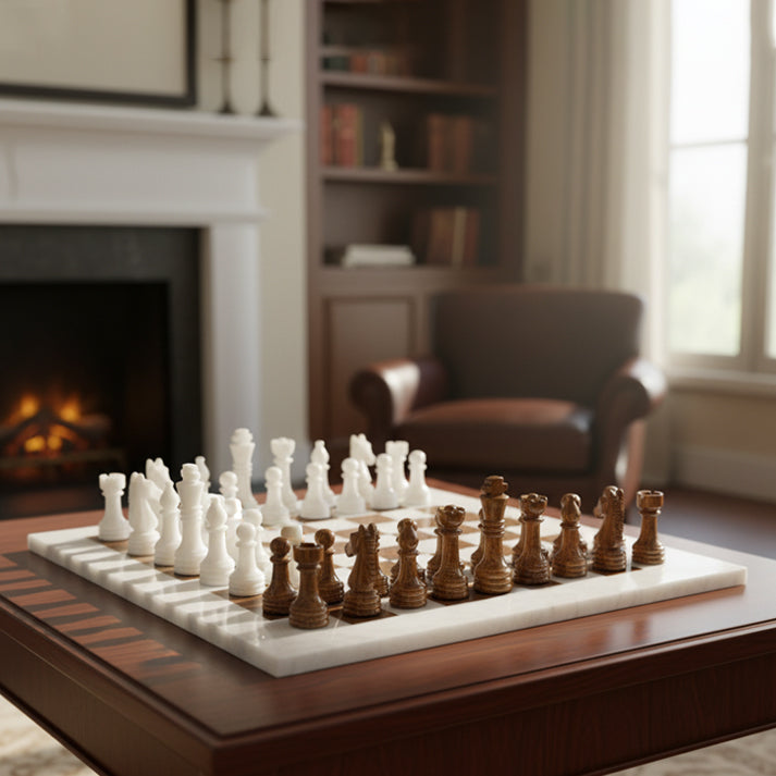 White & Old Copper Chess (15x15)